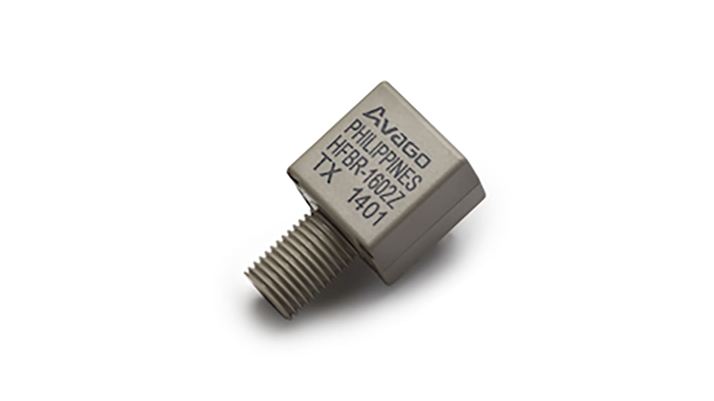 Broadcom HFBR-1602Z, 2Mbit/s Fibre Optic Transmitter 675nm SMA Connector, 22.2 x 12.7 x 12.7mm