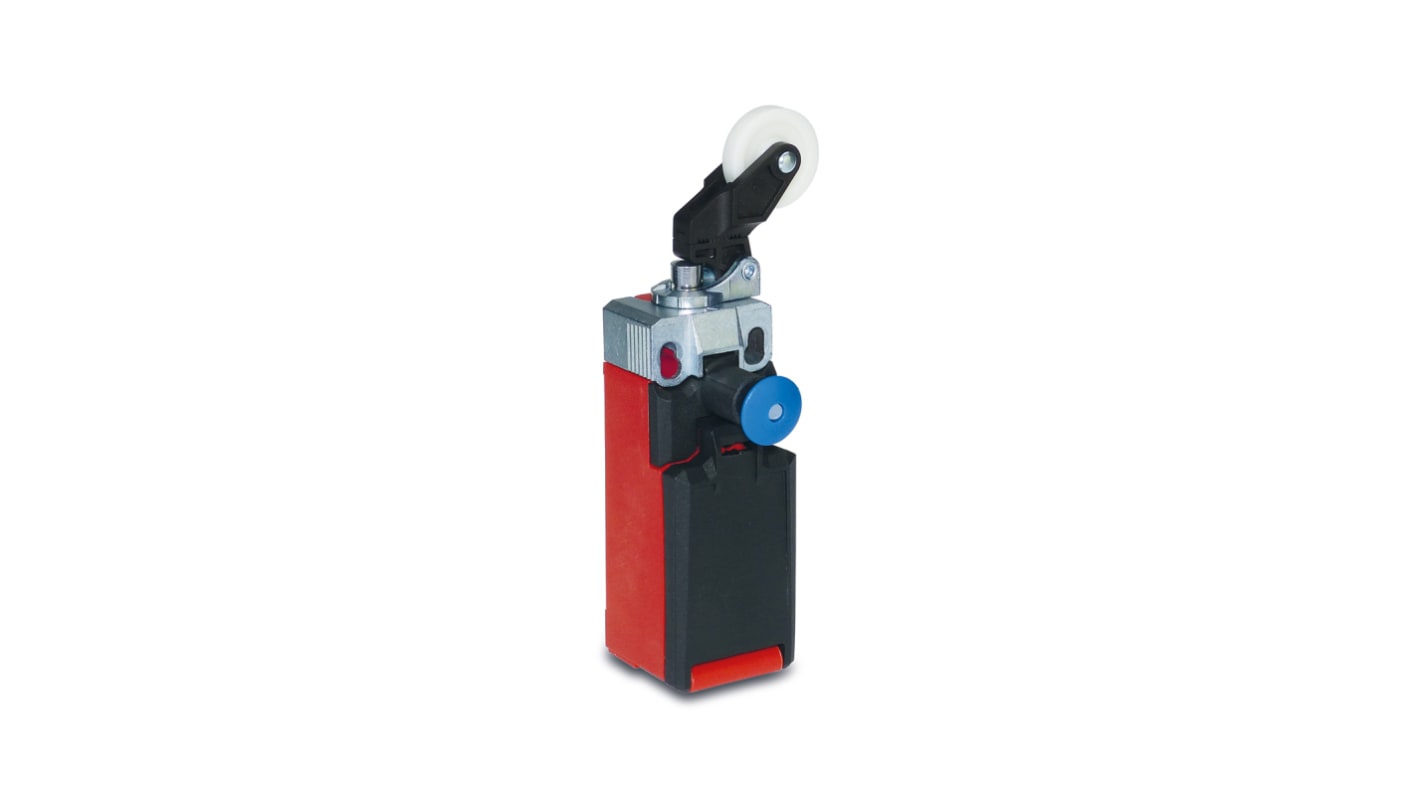 Bernstein AG I81 Series Roller Lever Limit Switch, NC/NO, IP66, IP67, DPST, Thermoplastic Housing, 240V ac Max, 5A Max