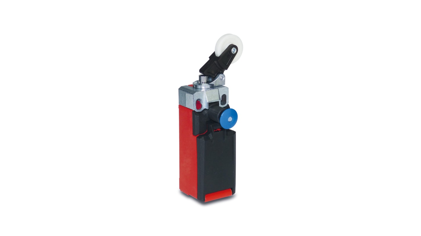 Bernstein AG I81 Series Roller Lever Limit Switch, NC/NO, IP66, IP67, DPST, Thermoplastic Housing, 240V ac Max, 5A Max