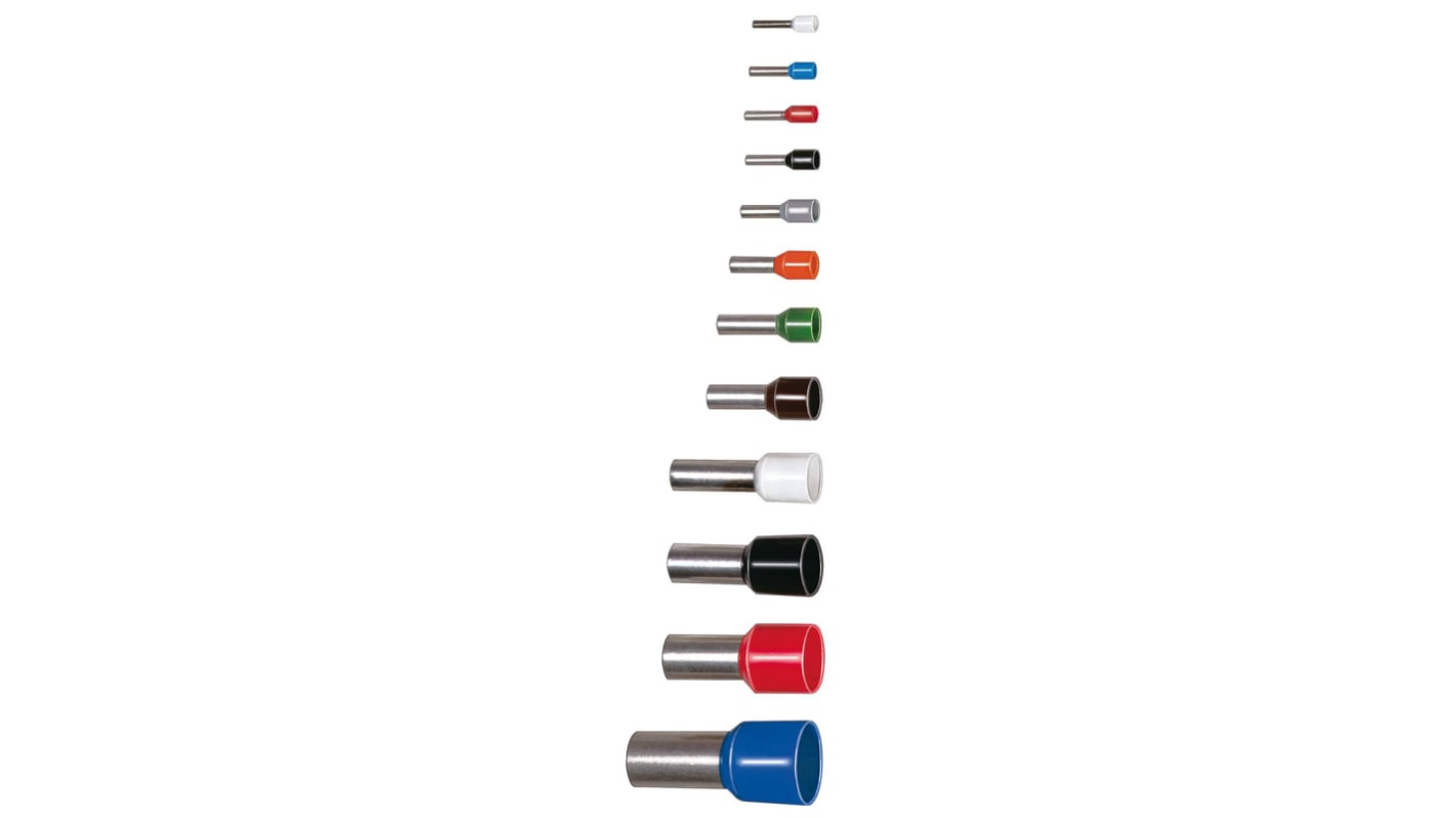 Boccola a crimpare SES Sterling, Isolato, Blu, lunghezza pin 8mm, filo max 0.75mm²