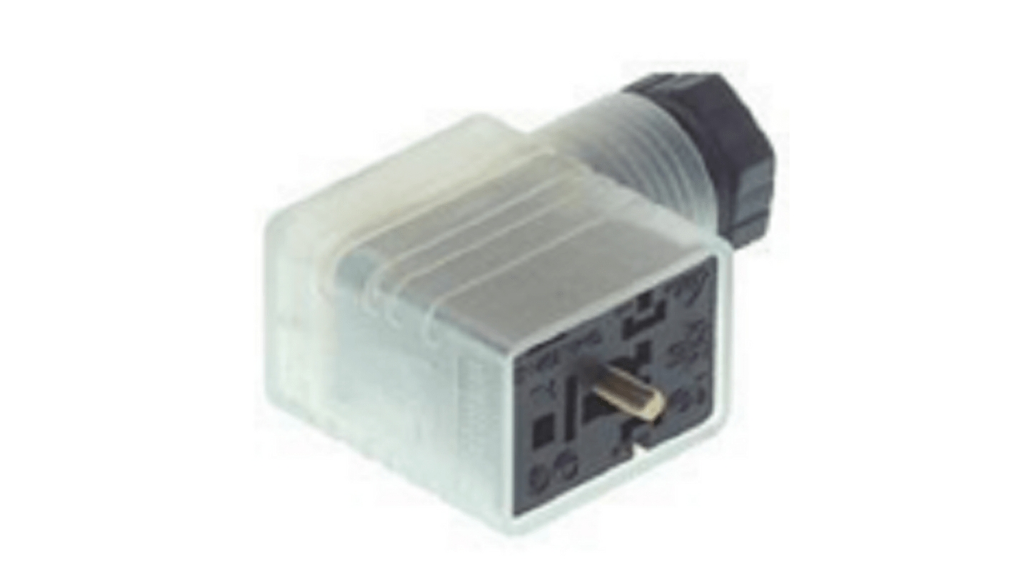 Connecteur pour électrovanne, Femelle, 2P+E, Vis centrale 8A, 120 V c.a./c.c., série GMNL, PG9, IP65