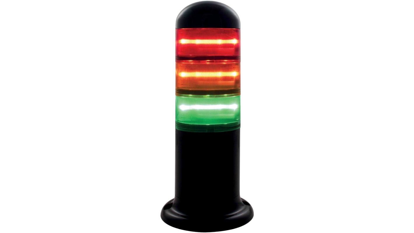 RS PRO Red/Green/Amber Signal Tower, 24 V ac/dc