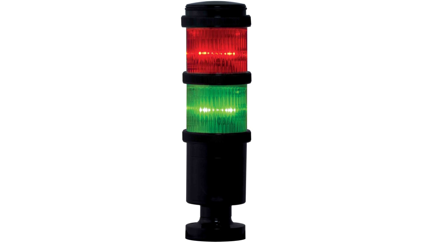 Rs-Online Torretta di segnalazione RS PRO 24 V ca/cc LED lenti Rosso/Verde