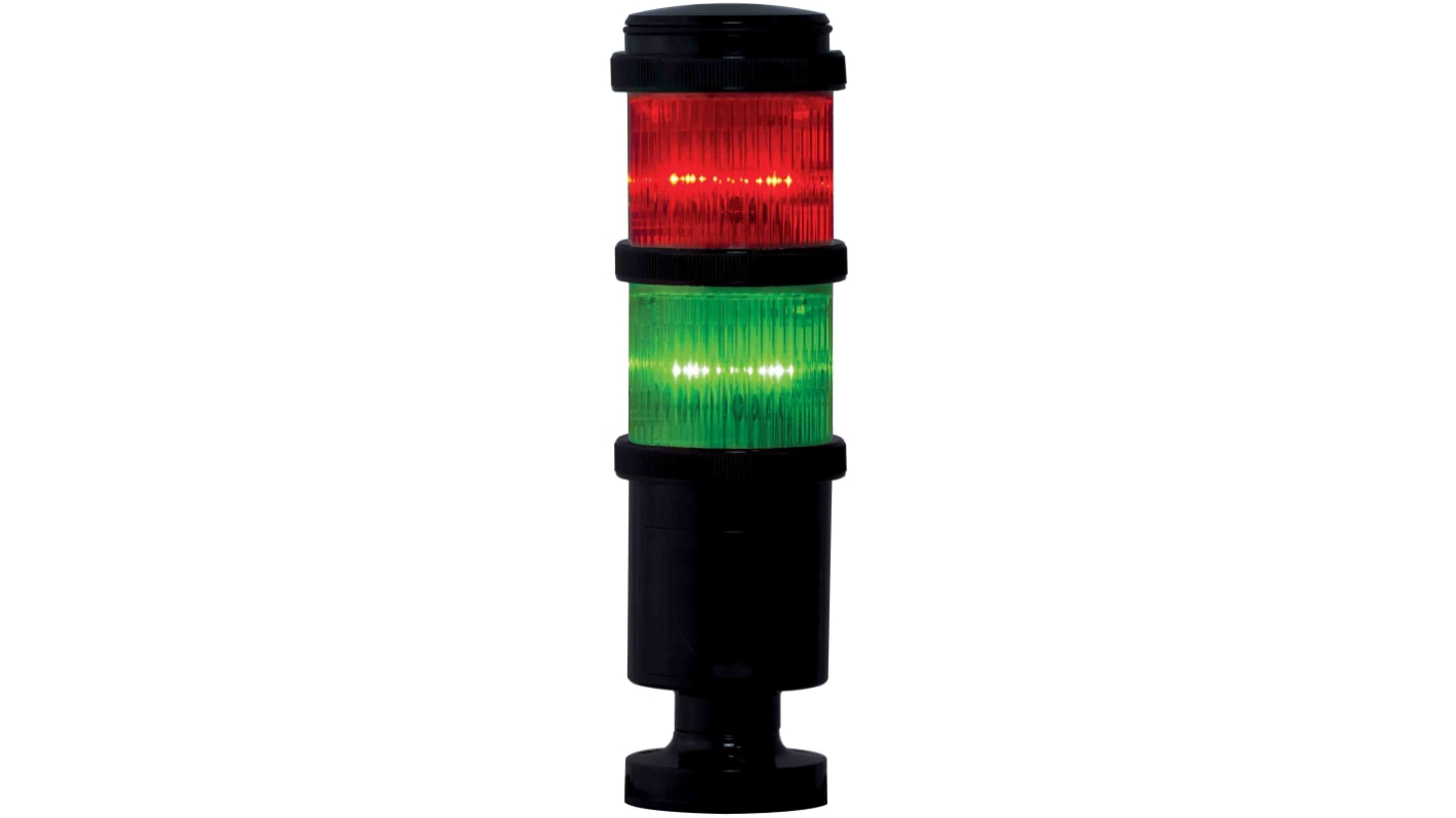 Columna de señalización RS PRO, LED Rojo/Verde, 110 V ac