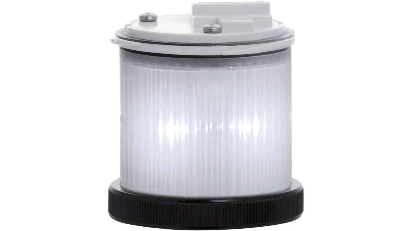 RS PRO Clear Multiple Effect Beacon Unit, 240 V ac, LED Bulb, AC, IP66