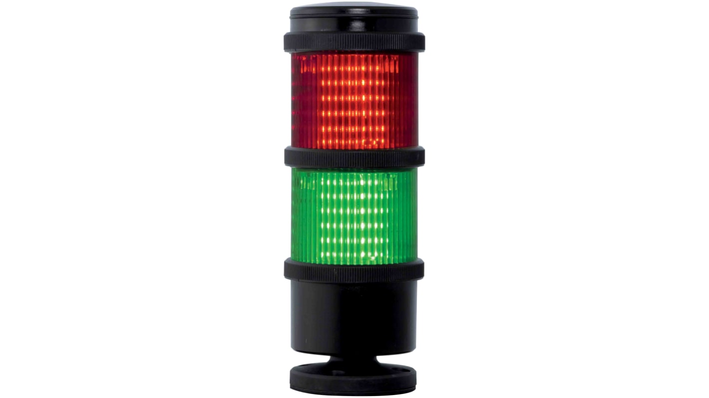 Columna de señalización RS PRO, LED Rojo/Verde, 110 V ac