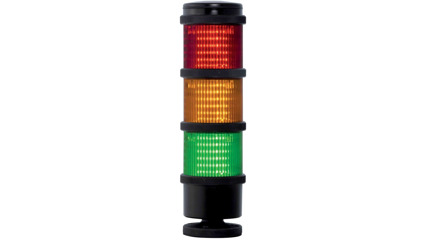 RS PRO Red/Green/Amber Signal Tower, 110 V ac