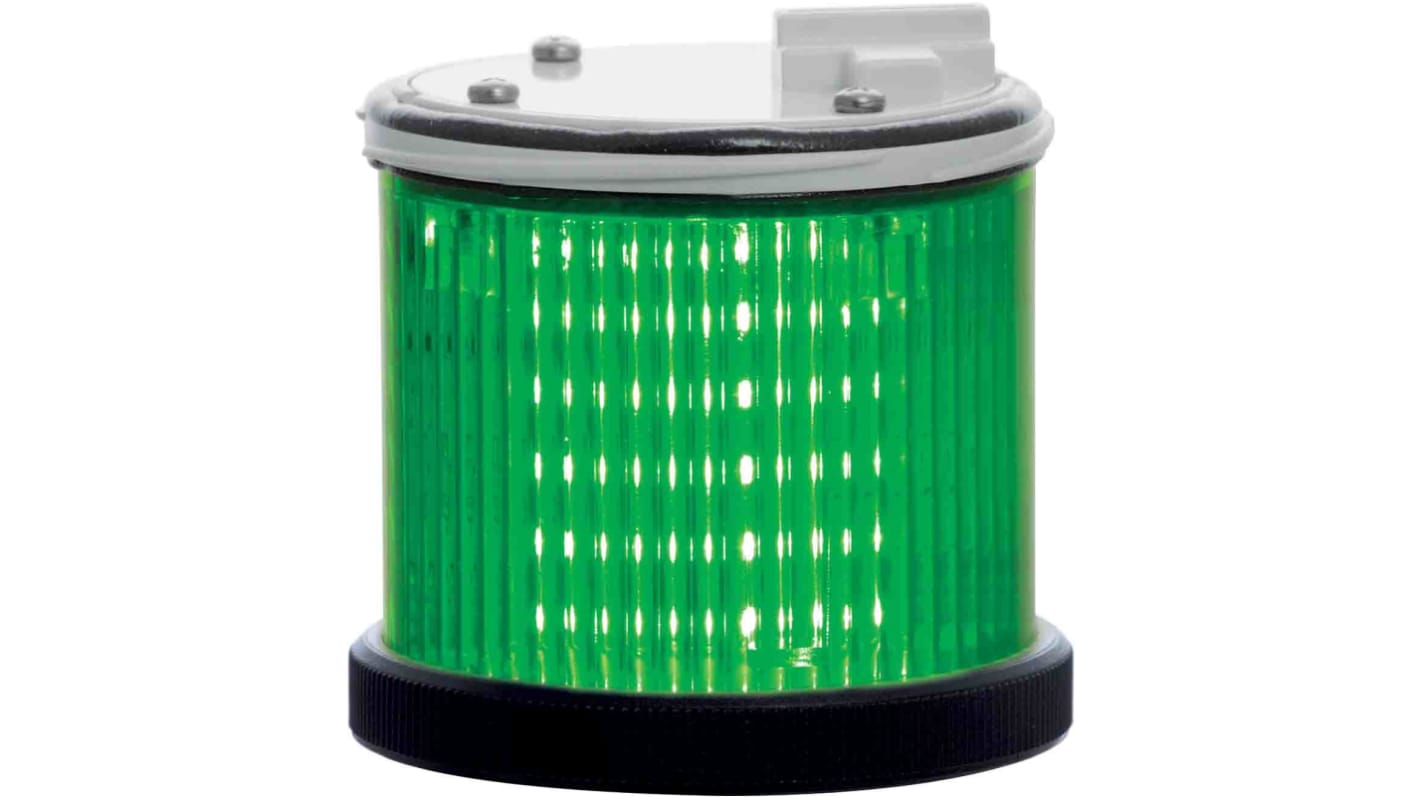 RS PRO Green Multiple Effect Beacon Unit, 240 V ac, LED Bulb, AC, IP66