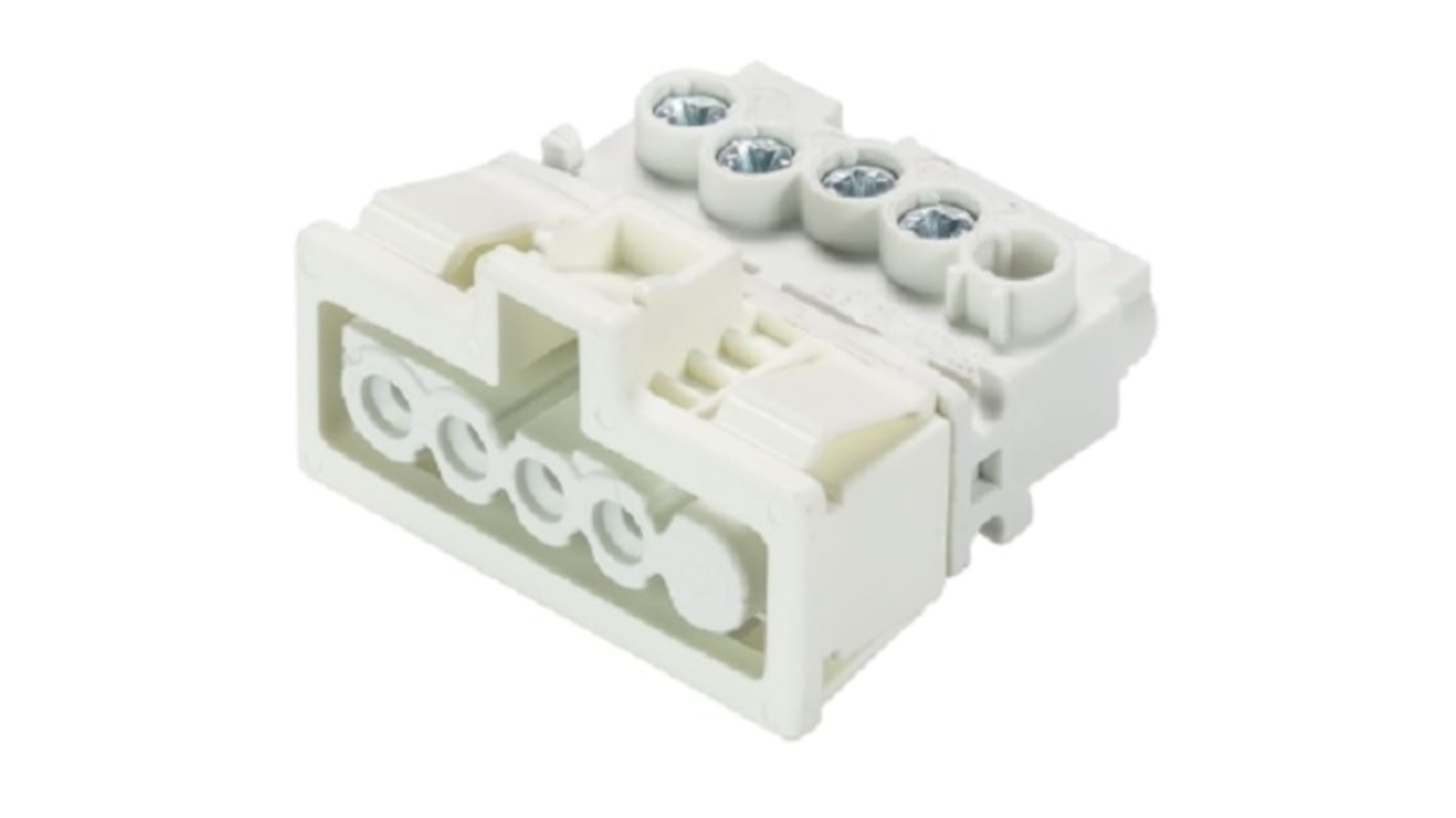 Wieland Gesis Series Connector, 4-Pole, Female, Panel Mount, 16A, IP20
