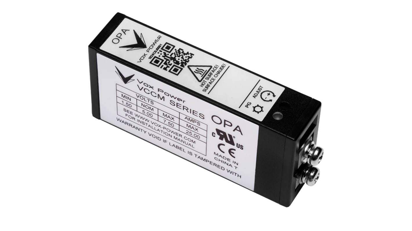 Vox Power Switching Power Supply, OP A, 1.5 → 7.5V dc, 25A, 125W
