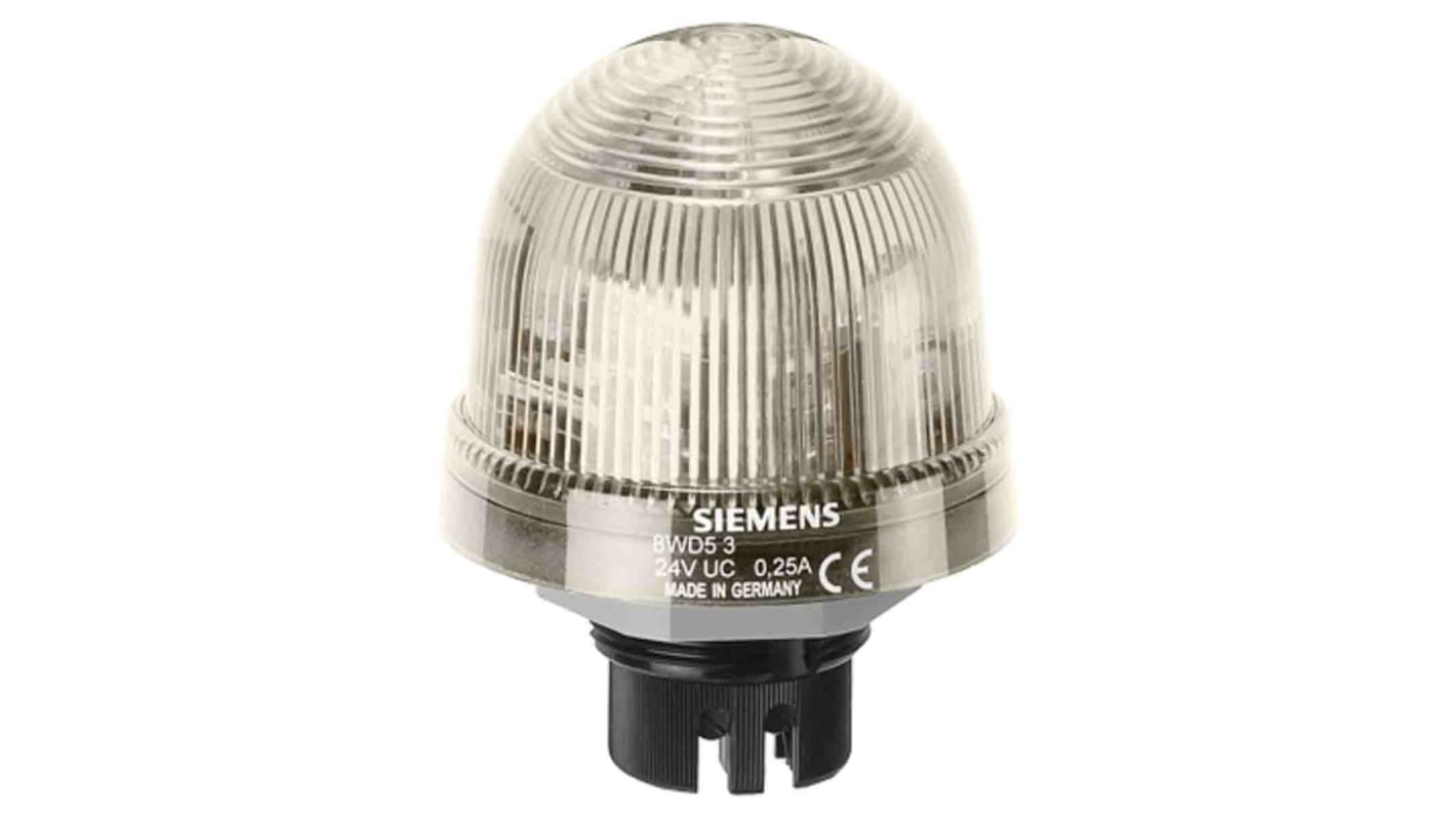 Siemens Clear Flashing Beacon, 230 V ac, Bayonet Mount, Xenon Bulb, IP65