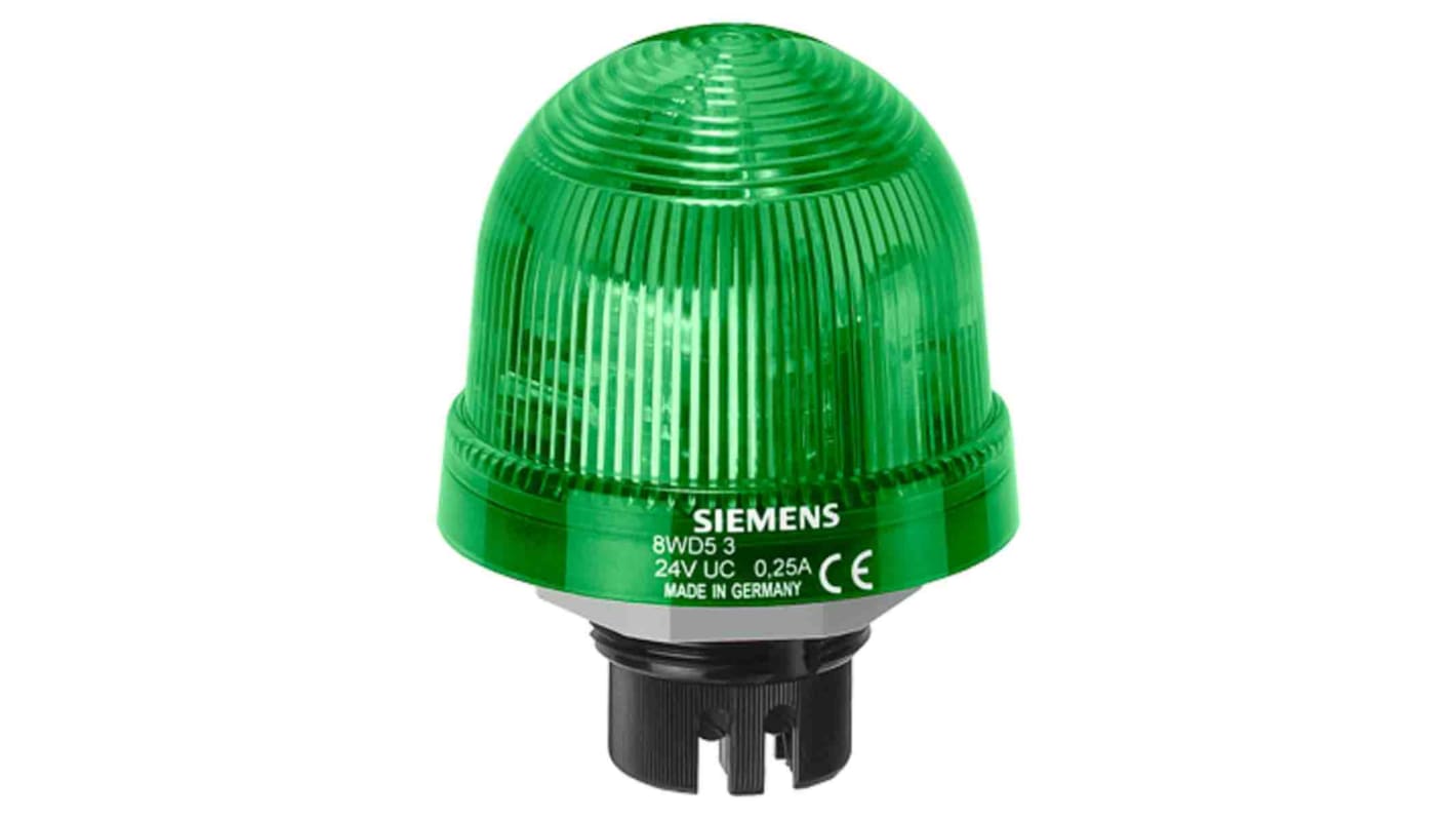 Segnalatore Lampeggiante Siemens, Xeno, Verde, 24 V c.c.