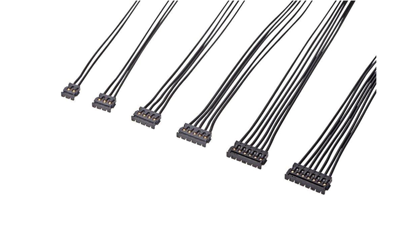 Molex 6 Way Female Pico-EZmate to 6 Way Female Pico-EZmate Wire to Board Cable, 50mm