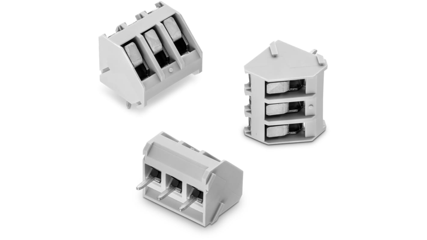 Wurth Elektronik 2015 Series PCB Terminal Block, 2-Contact, 5.08mm Pitch, Through Hole Mount, 1-Row, Solder Termination