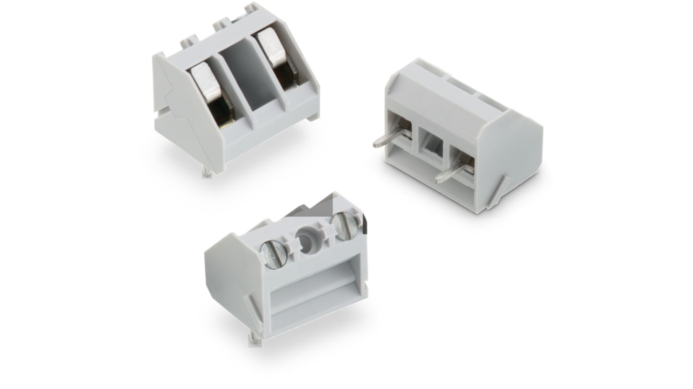 Wurth Elektronik 2018 Series PCB Terminal Block, 1-Contact, Through Hole Mount, 1-Row, Solder Termination