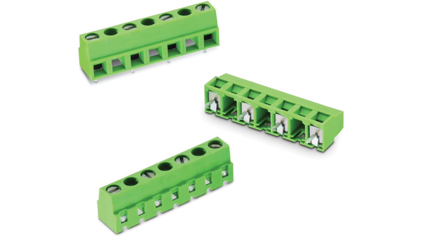 Morsettiera per circuito stampato Wurth Elektronik Maschio a 3 vie, 1 fila, passo 10mm, Montaggio PCB