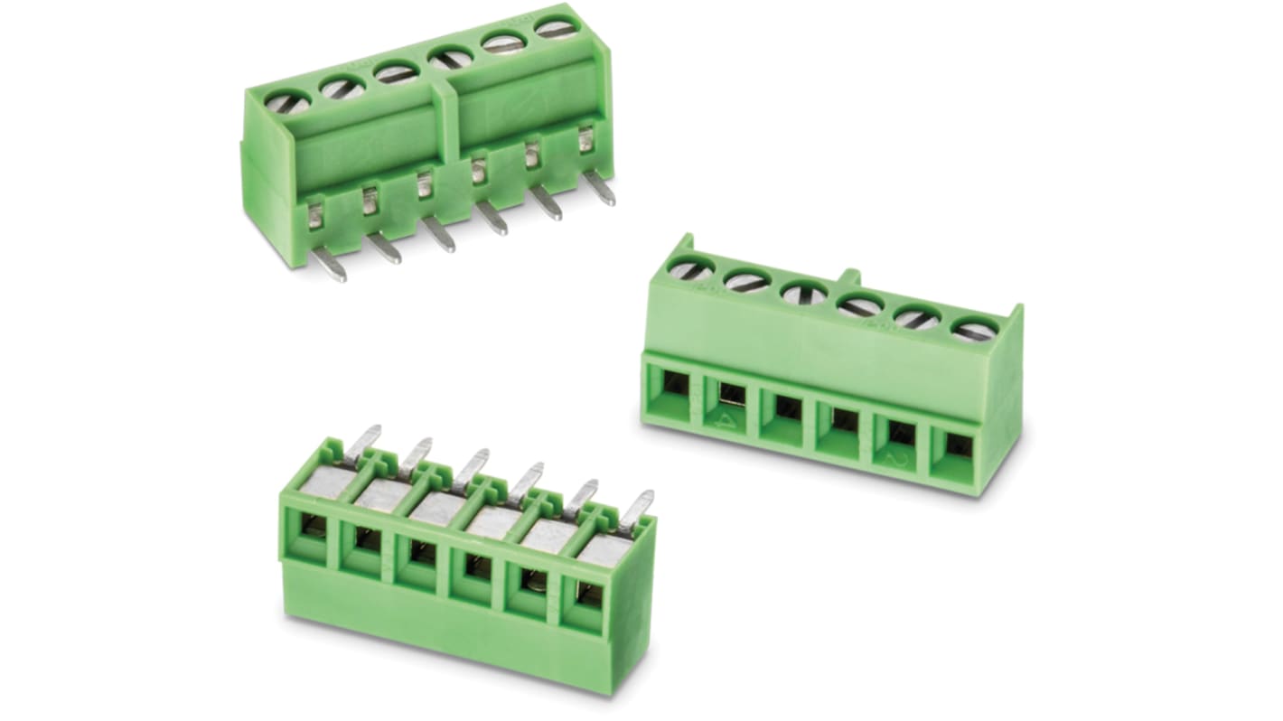 Würth Elektronik 2431 Printklemme / Stecker Vertikal, PCB, 6-polig / 1-reihig, Raster 3.5mm