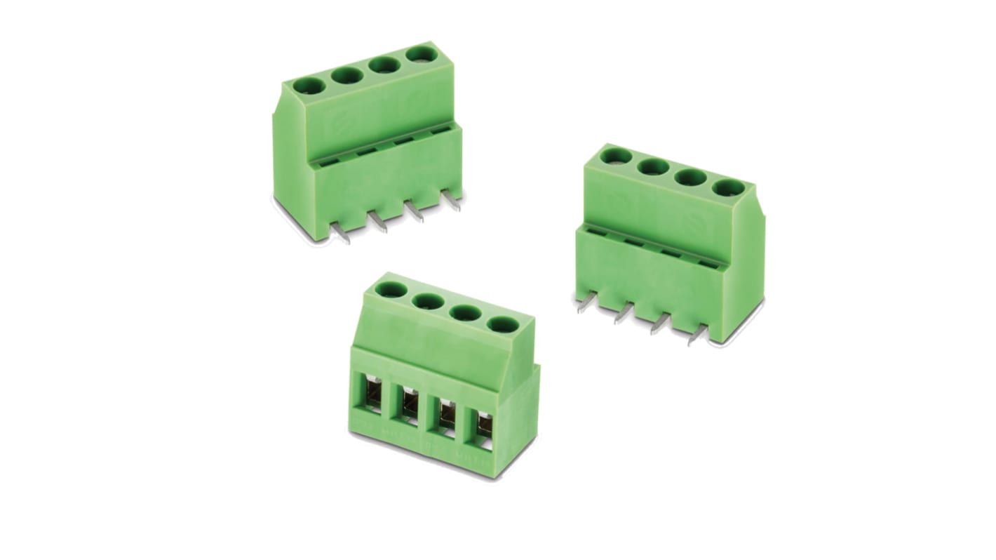 Wurth Elektronik 2445 Series PCB Terminal Block, 5-Contact, 5.08mm Pitch, PCB Mount, 1-Row, Solder Termination