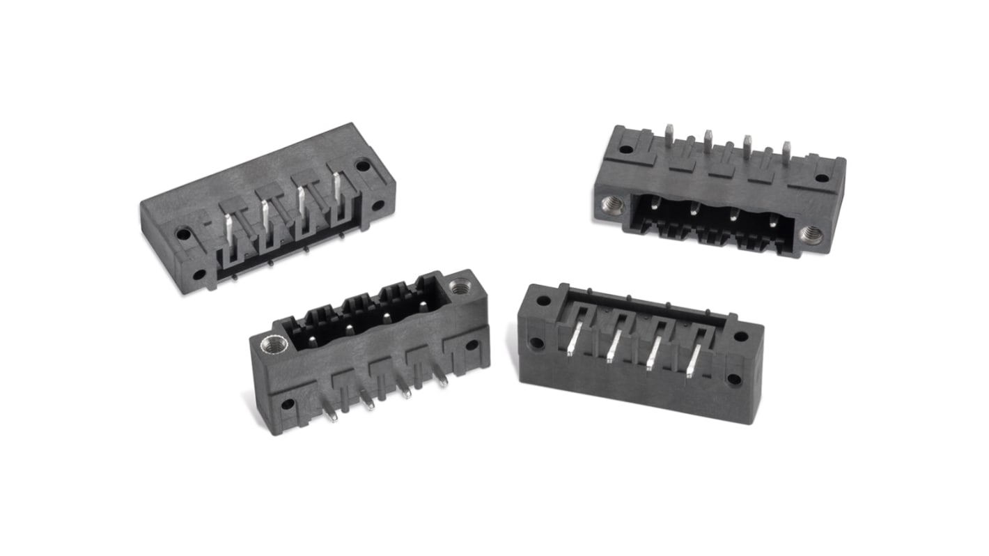 Wurth Elektronik, 5.08mm Pitch, WR-TBL, 5 Way, , Pluggable Terminal Block, Header, PCB Mount, Solder Termination,