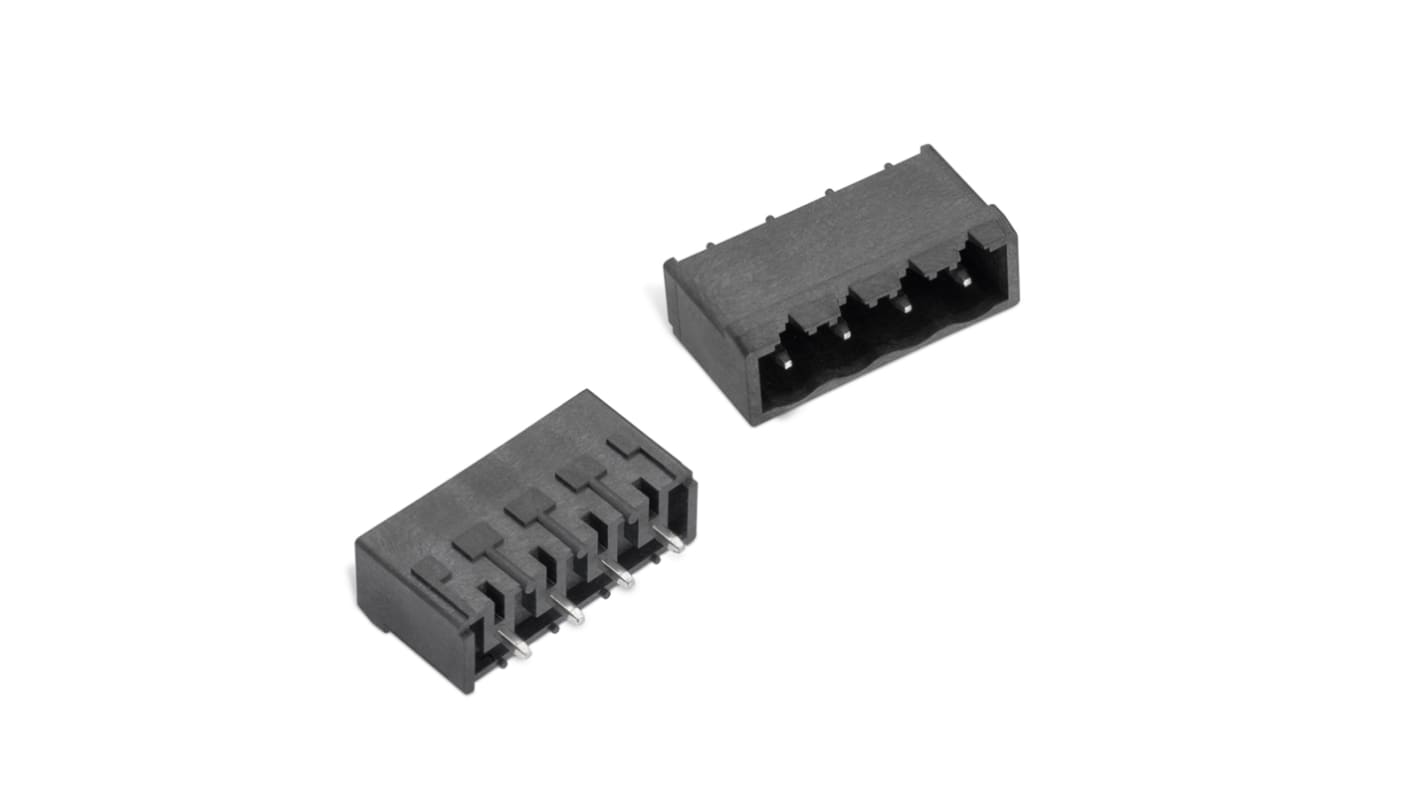 Wurth Elektronik, 5.08mm Pitch, WR-TBL, 6 Way, , Pluggable Terminal Block, Header, PCB Mount, Solder Termination,