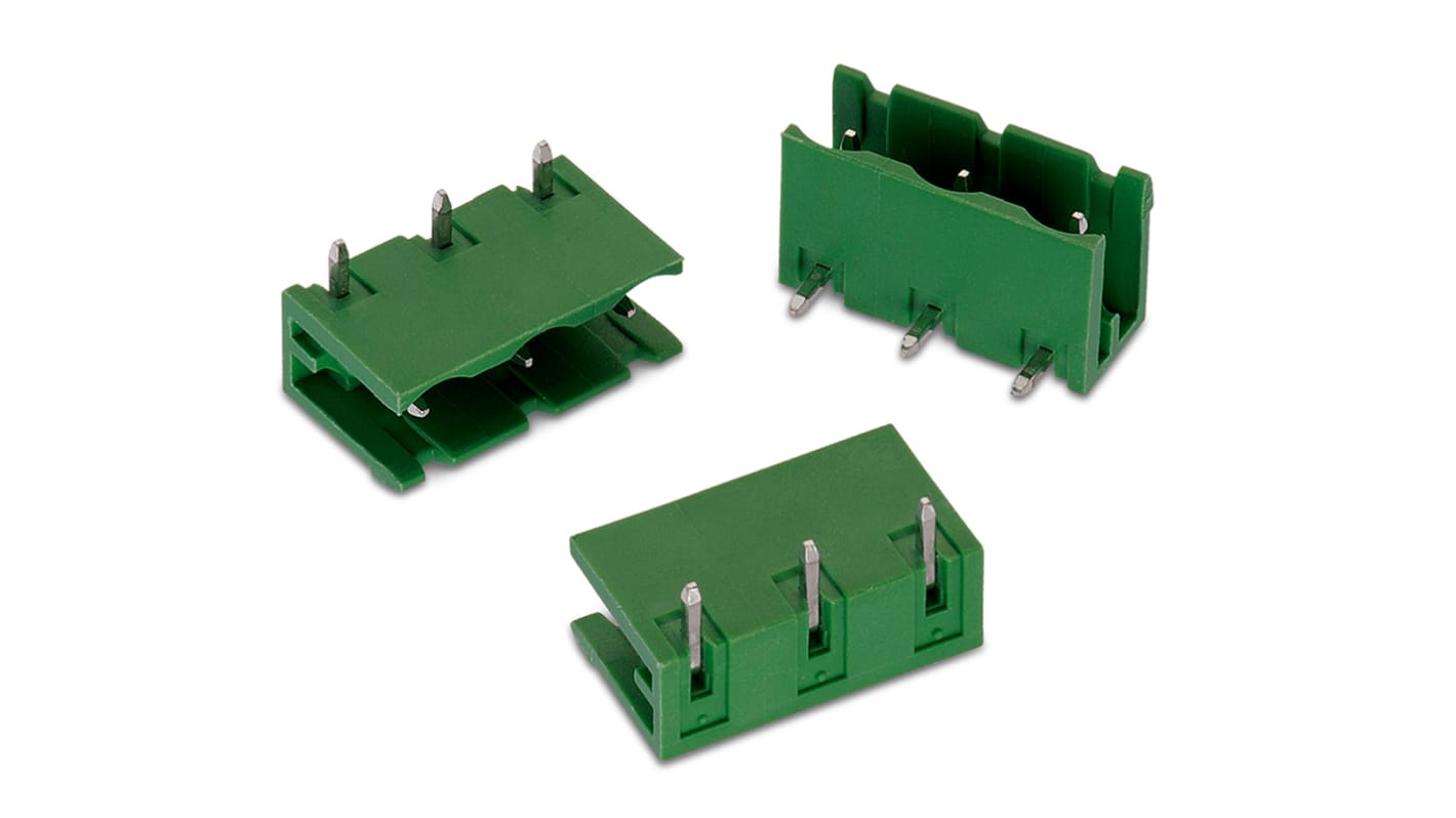 Wurth Elektronik, 7.62mm Pitch, WR-TBL, 5 Way, , Pluggable Terminal Block, Header, PCB Mount, Solder Termination,