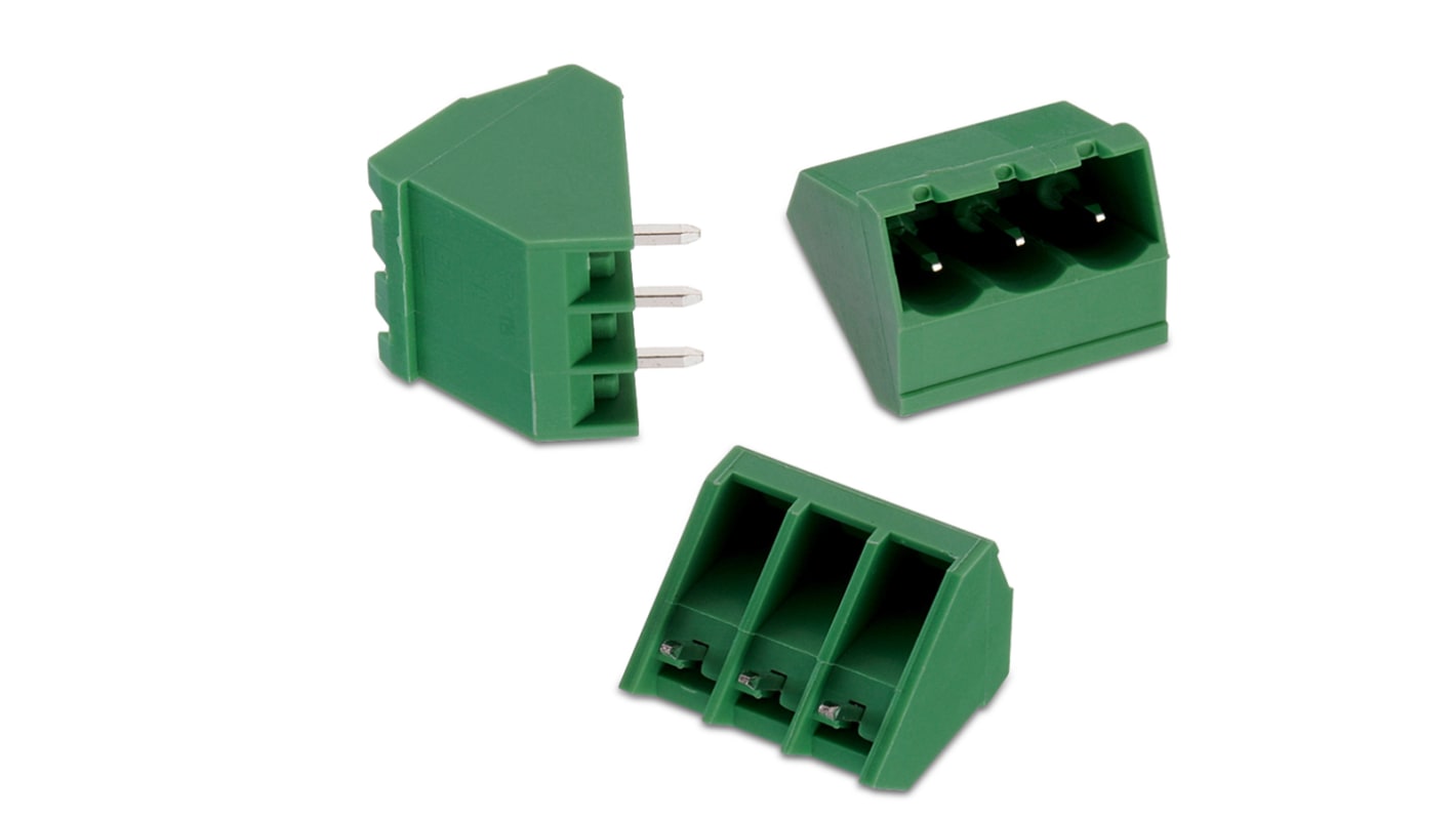 Wurth Elektronik, 5.08mm Pitch, WR-TBL, 15 Way, Pluggable Terminal Block, Header, PCB Mount, Solder Termination,