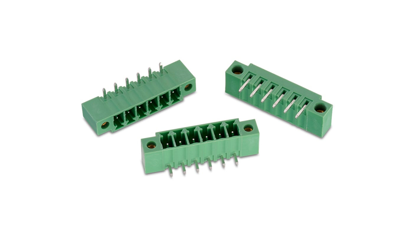 Wurth Elektronik 3.81mm Pitch 5 Way Pluggable Terminal Block, Header, PCB Mount, Solder Termination