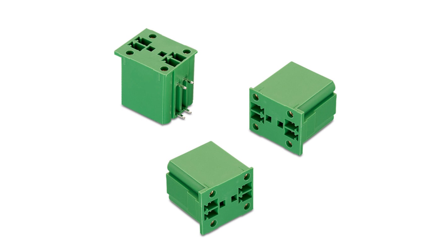 Wurth Elektronik, 3.81mm Pitch, WR-TBL, 6 Way, , Pluggable Terminal Block, Header, PCB Mount, Solder Termination,
