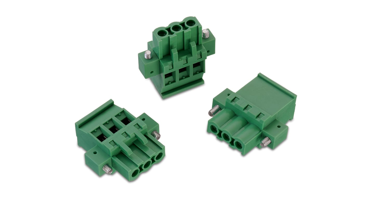 Wurth Elektronik 5.08mm Pitch 4 Way Horizontal Pluggable Terminal Block, Plug, Cable Mount, Solder Termination