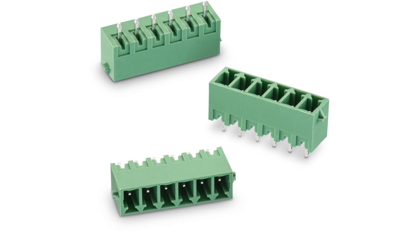 Morsettiera per circuito stampato Wurth Elektronik a 12 vie, 1 fila, passo 3.81mm, Montaggio con foro passante