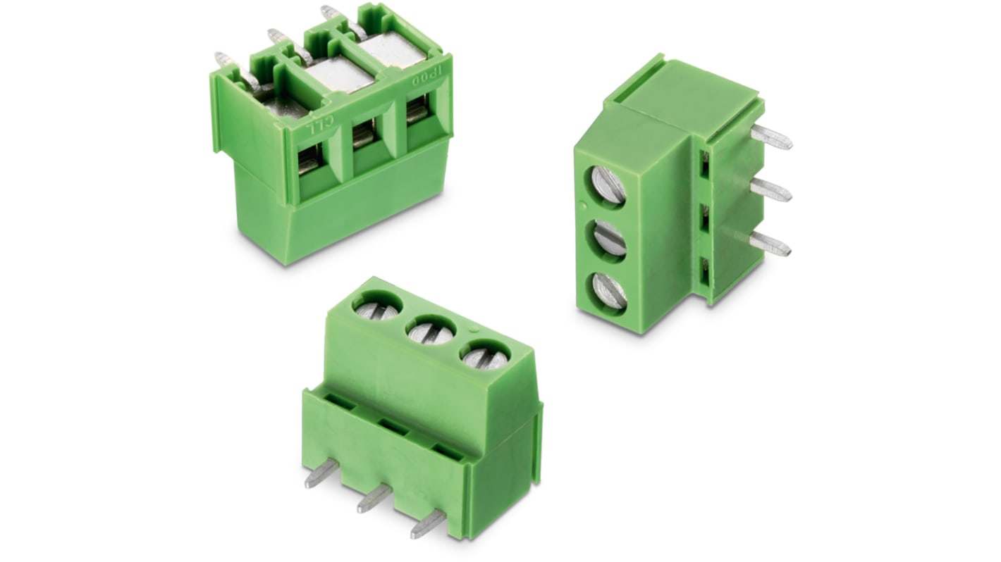 Morsettiera per circuito stampato Wurth Elektronik a 2 vie, 1 fila, passo 5mm, Montaggio con foro passante