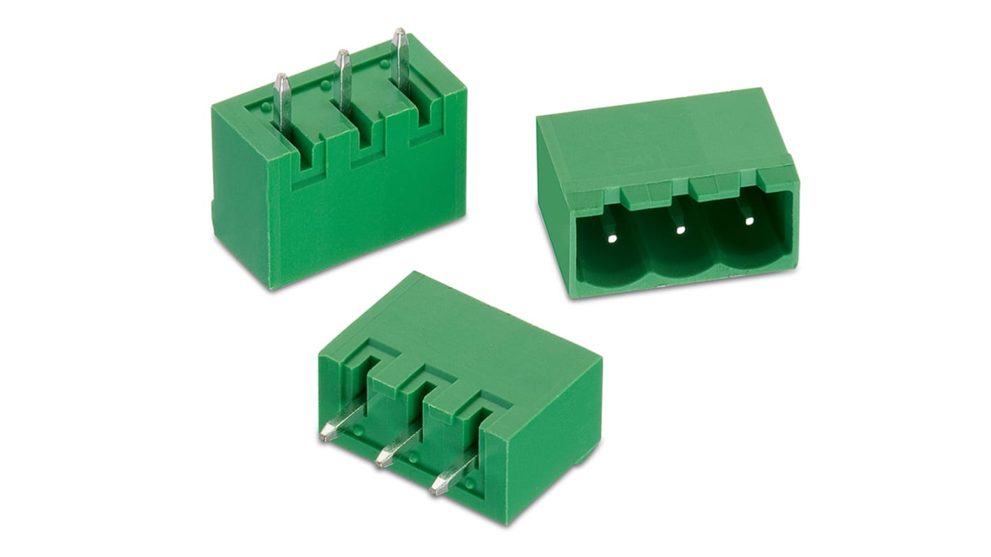 Wurth Elektronik, 5.08mm Pitch, WR-TBL, 18 Way, , Pluggable Terminal Block, Header, PCB Mount, Solder Termination,