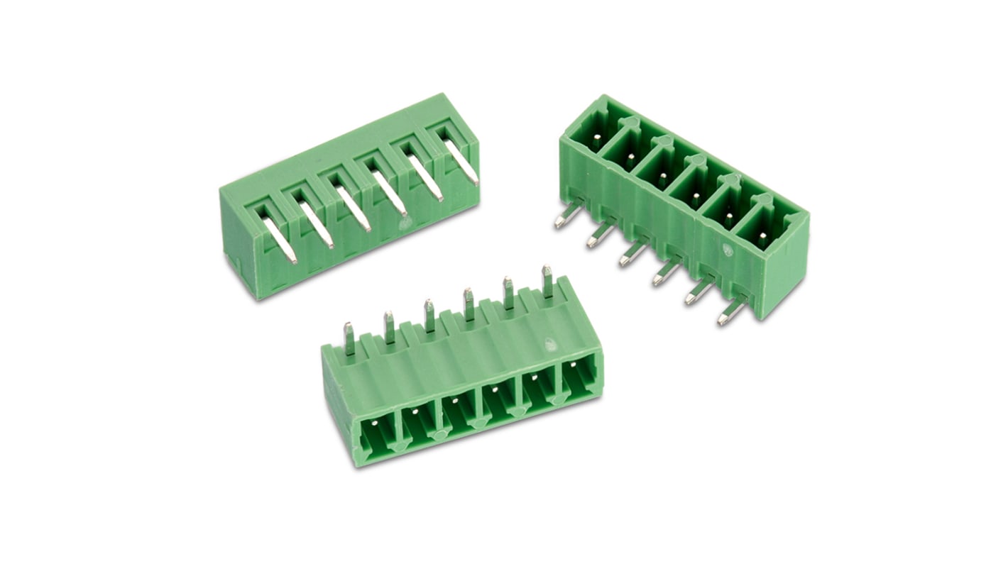 Wurth Elektronik, 3.81mm Pitch, WR-TBL, 16 Way, , Pluggable Terminal Block, Header, PCB Mount, Solder Termination,