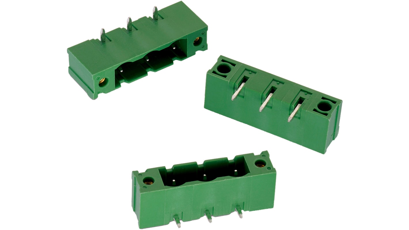 Wurth Elektronik, 7.62mm Pitch, WR-TBL, 12 Way, , Pluggable Terminal Block, Header, PCB Mount, Solder Termination,