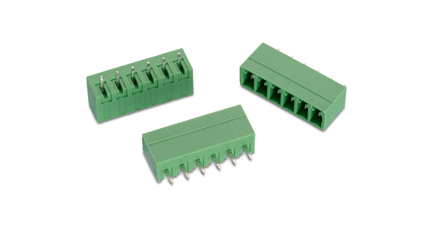 Wurth Elektronik, 3.81mm Pitch, WR-TBL, 13 Way, , Pluggable Terminal Block, Header, PCB Mount, Solder Termination,