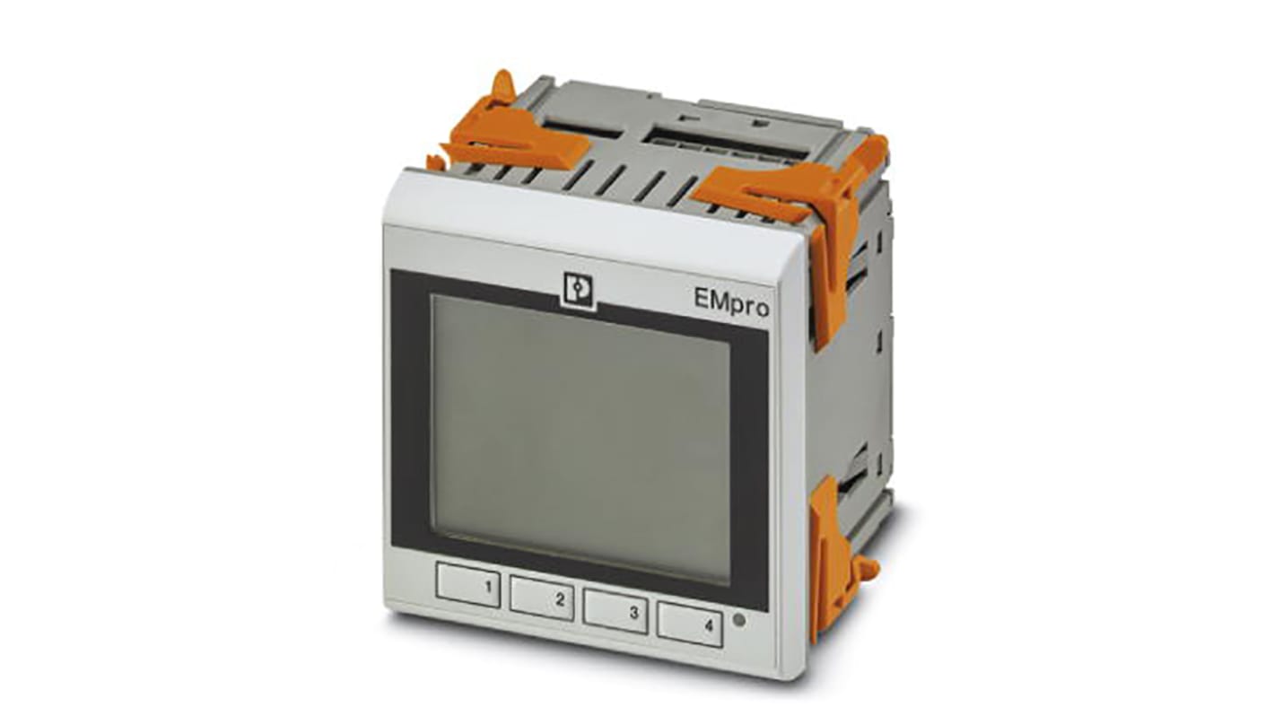 Medidor de energía Phoenix Contact serie EMpro, display LCD, precisión Clase 2 (IEC 62053-23), 2, 3 fases