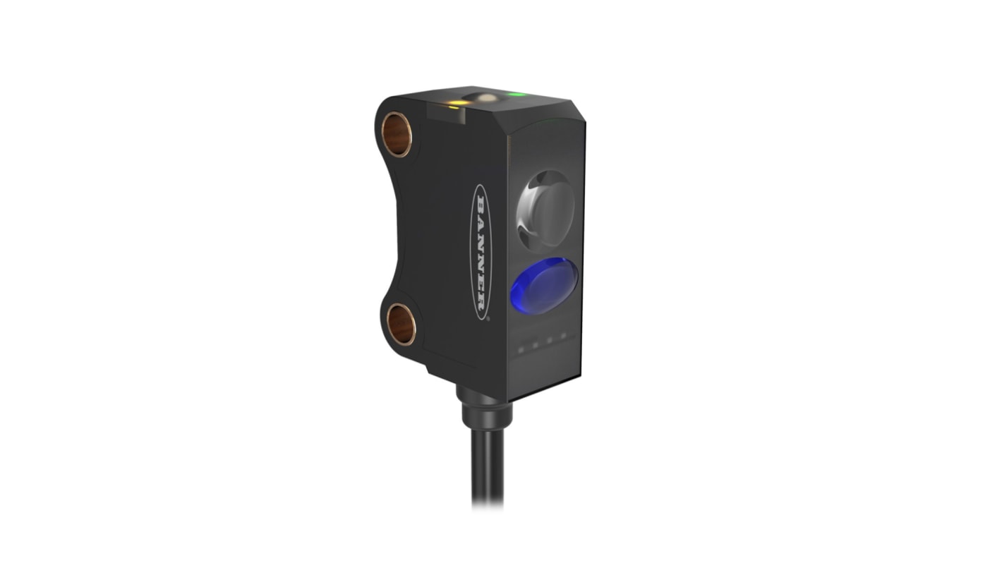 Banner Photoelectric Sensor, 2 mm → 30 mm Detection Range