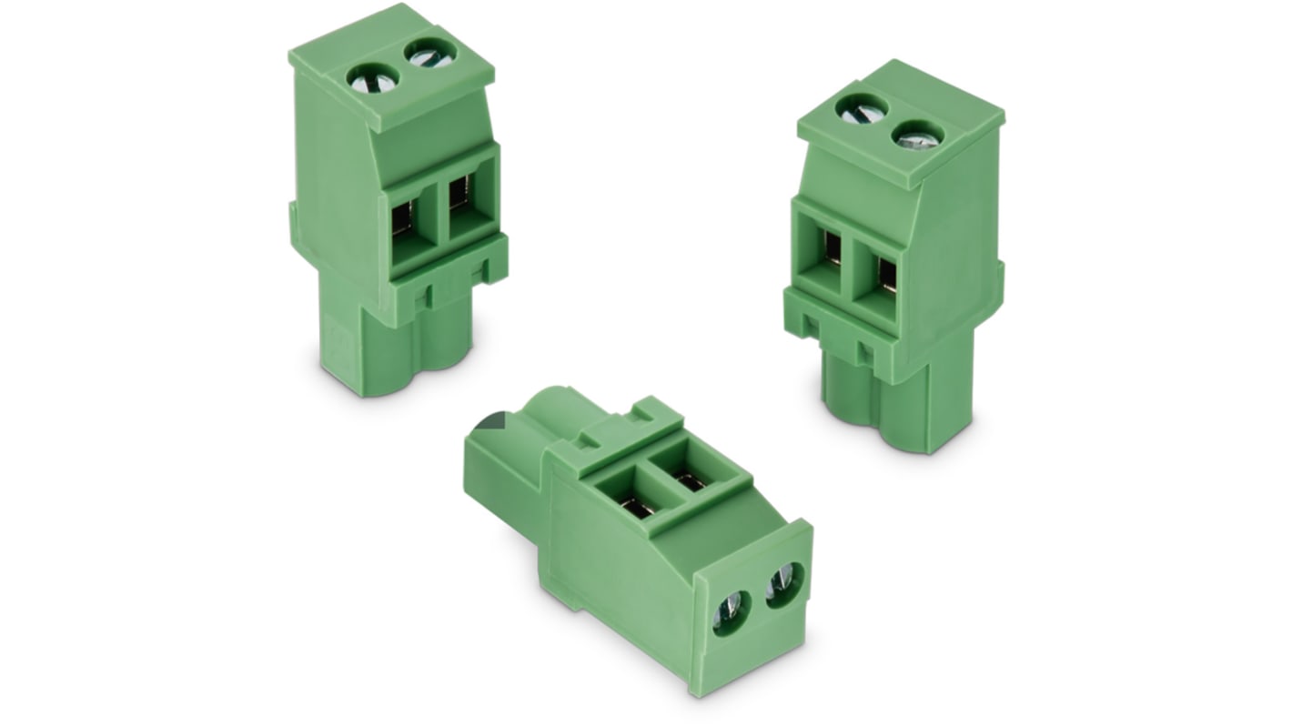 Wurth Elektronik 5mm Pitch 3 Way Horizontal Pluggable Terminal Block, Plug, Cable Mount, Solder Termination