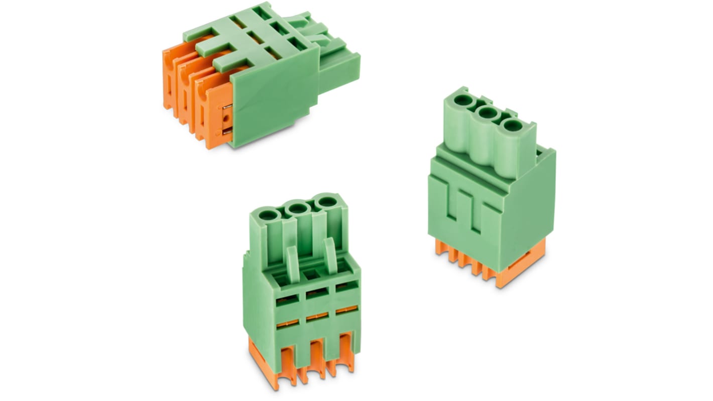 Wurth Elektronik, 5.08mm Pitch, 3587, 7 Way, Horizontal, Pluggable Terminal Block, Plug, Cable Mount, Solder