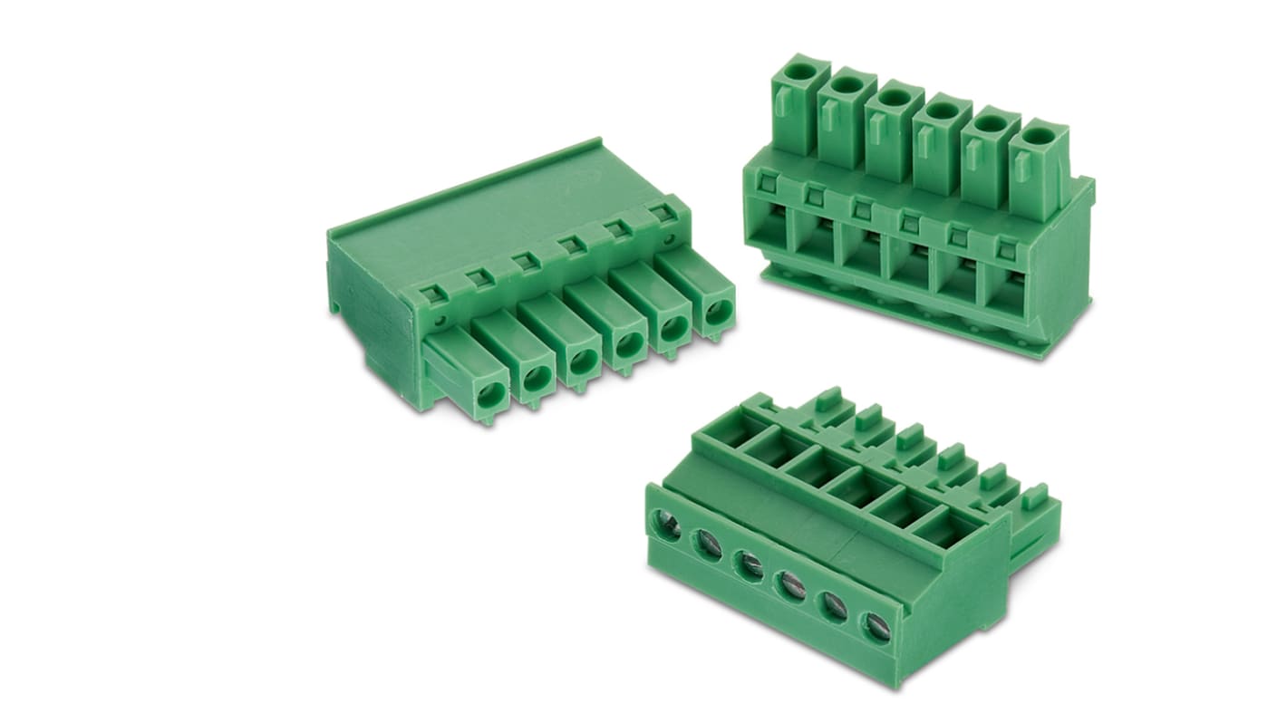 Wurth Elektronik 3.81mm Pitch 12 Way Horizontal Pluggable Terminal Block, Plug, Cable Mount, Solder Termination