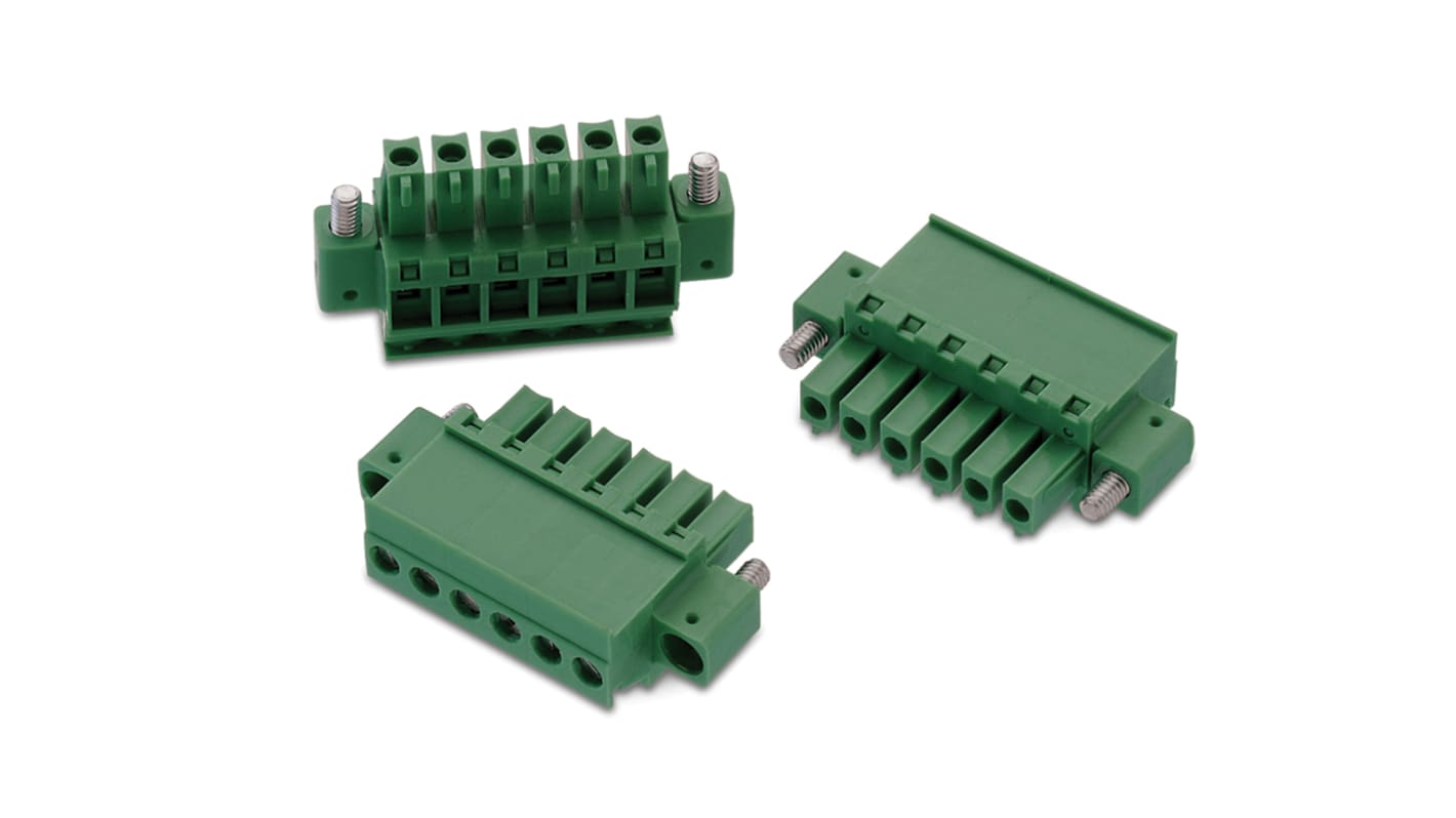 Morsettiera per circuito stampato Wurth Elektronik Maschio a 12 vie, 1 fila, passo 3.81mm, Montaggio su cavo