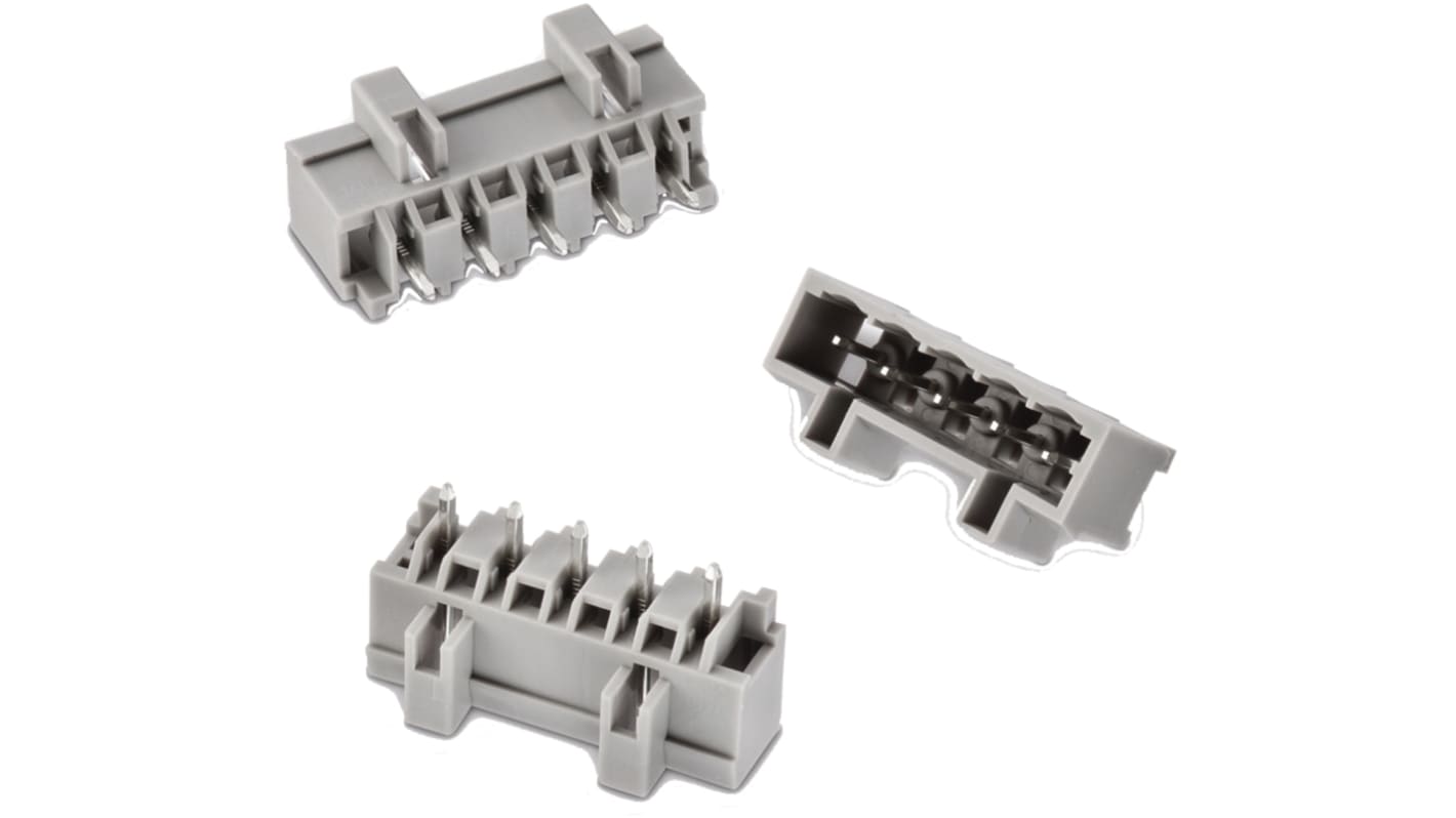 Wurth Elektronik, 5.0mm Pitch, WR-TBL, 6 Way, , Pluggable Terminal Block, Header, PCB Mount, Solder Termination,