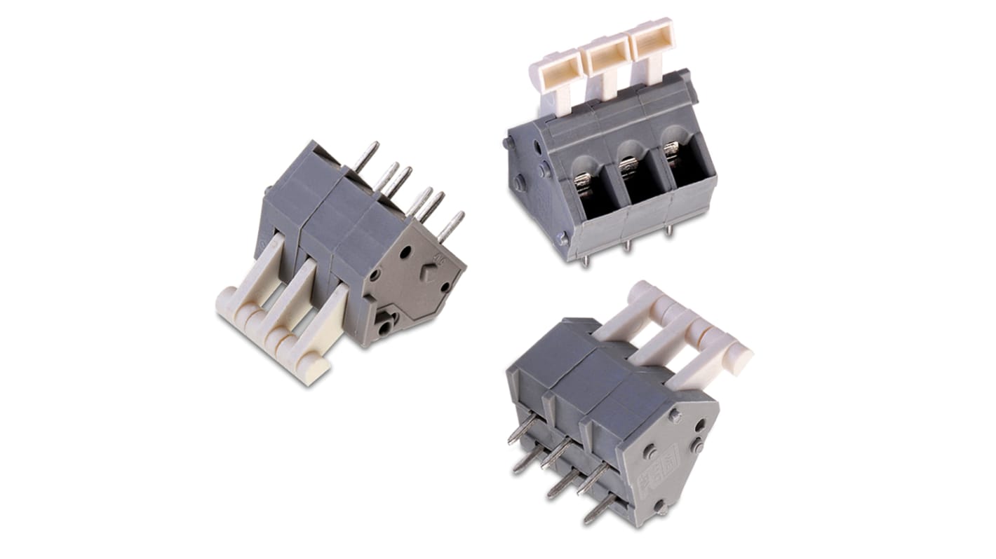 Wurth Elektronik 4147B Series PCB Terminal Block, 5-Contact, 5mm Pitch, PCB Mount, 1-Row, Solder Termination