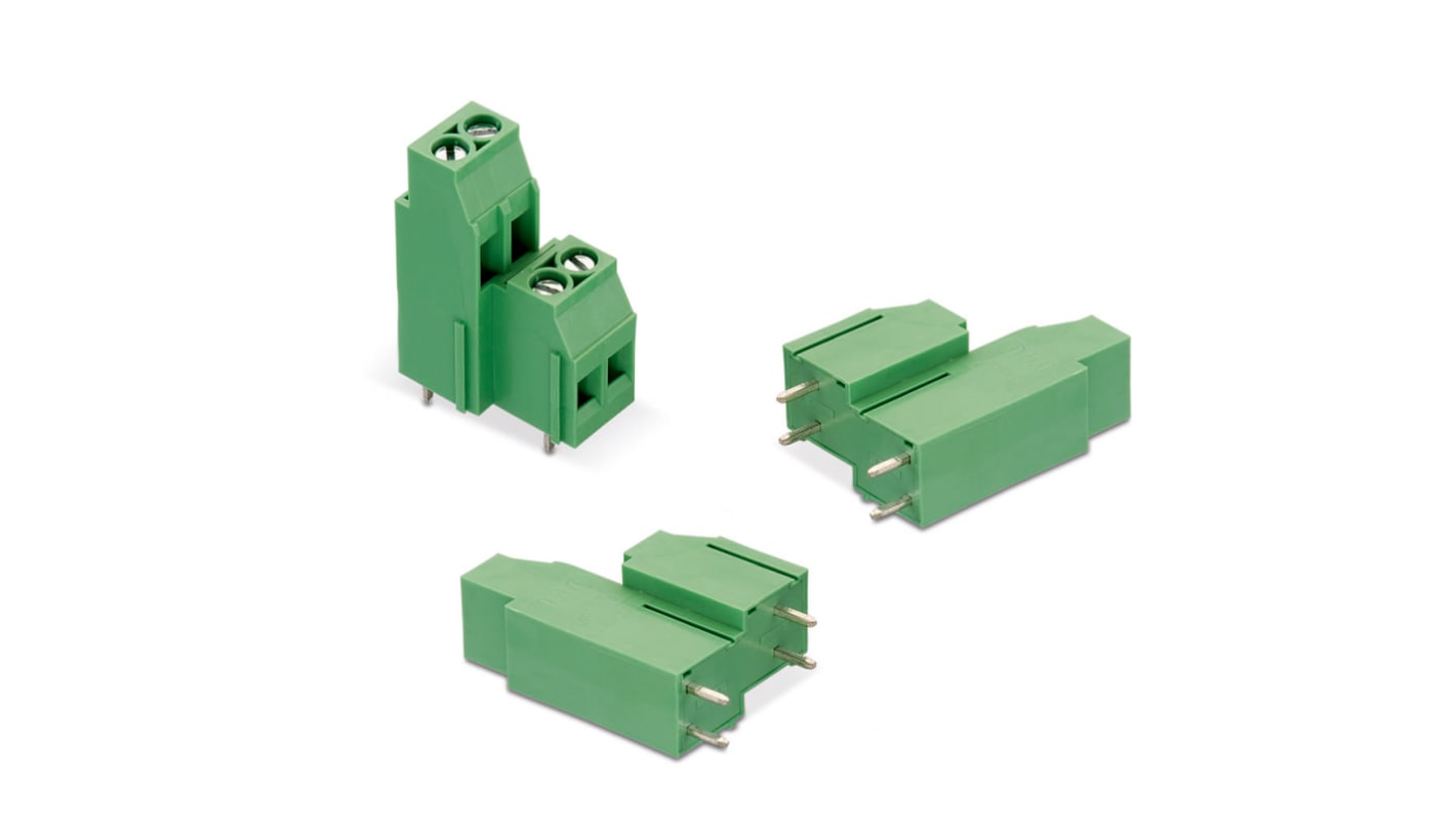 Wurth Elektronik 2335 Series PCB Terminal Block, 4-Contact, 5.08mm Pitch, Through Hole Mount, 1-Row, Solder Termination
