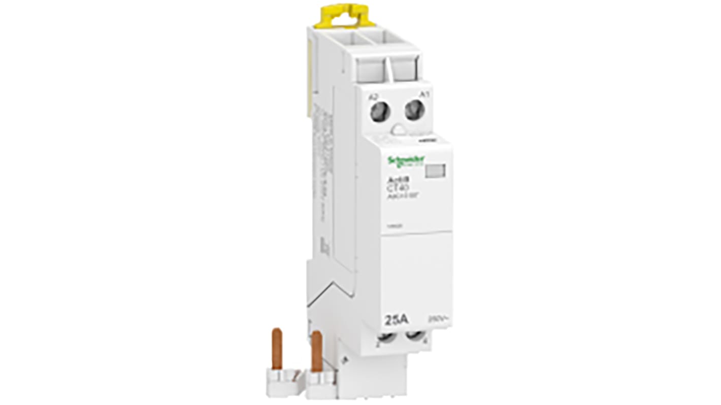 Contactor Schneider Electric Acti9 iDT40 Acti9 iDT40 CT de 2 polos, 2 NA, 25 A, bobina 230 V ac