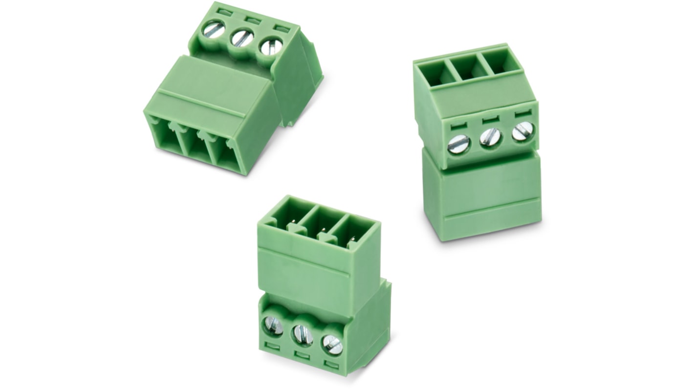 Wurth Elektronik, 3.81mm Pitch, 3483, 12 Way, Vertical, Pluggable Terminal Block, Inverted Plug, Cable Mount, Solder