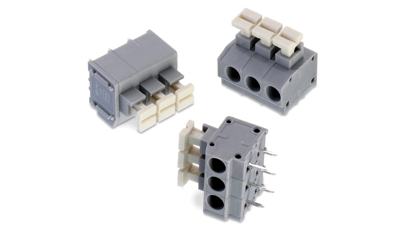 Morsettiera per circuito stampato Wurth Elektronik Maschio a 10 vie, 1 fila, passo 5mm, Montaggio PCB