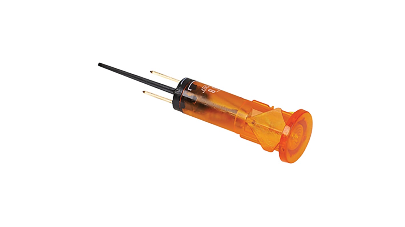 Molveno 琥珀氖灯面板指示灯, 240V, Φ10mm安装孔, SX33系列