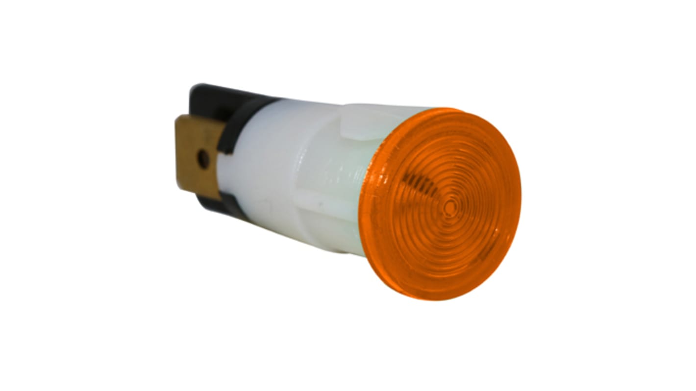 Indicatore da pannello Molveno Ambra Neon, 250V, foro da 13mm