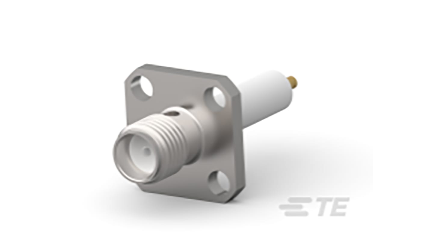 TE Connectivity, Jack Panel Mount TNC Connector, 50Ω, Solder Termination, Straight Body
